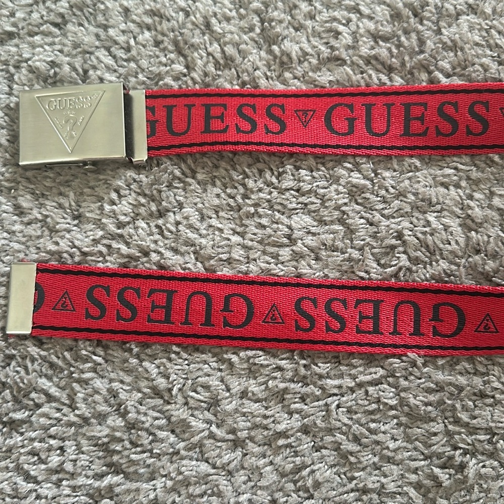 Guess red belt